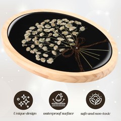 Wooden Pred Flower Wall Decor Resin Natural Baby’s Breath Wall
