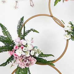 5 ft Metal Hoops Pillar Backdrop Stand Wedding Party Home Decorations Supplies