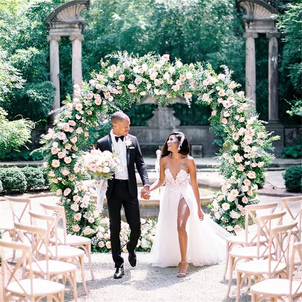 Huge Round Wedding Arch Frame Super Sturdy Circle Festival Background Arch Stand