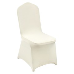 VEVOR 100PCS White Stretch Spandex Folding Chair Covers for Wedding Party Dining