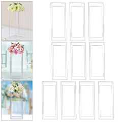 23.6in 10Pcs Tall Gold Metal Flower Stand for Wedding Table Centerpieces Decor