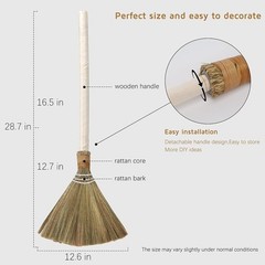 Jumping Broom Wedding Ceremony Decoration DIY Kit W/ Ribbons Roses & Stickers