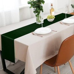Pack Satin Table Runner 12 x 108 Inch Long Wedding Satin Silk 16 Black Green