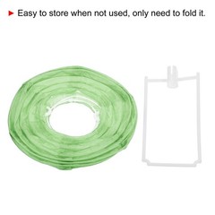 6pcs 4 Inch Folding Hanging Paper Lanterns Small Lampshade Grass Green