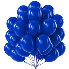 PartyWoo Royal Blue Balloons 101 pcs 12 Inch Matte Dark Blue Latex Helium Bal…