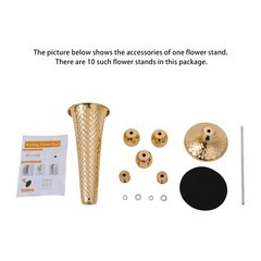 10* Countertop Flower Stand Gold Iron Wedding Flower Vases Table Decoration