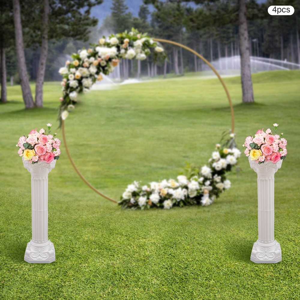 4pcs Roman Pillar Flowerpot Holder Wedding Roman Column Landscape Venue Decor