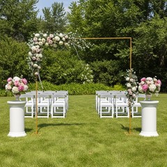 9.8ft Height Garden Party Stand Decor Wedding Arch Backdrop Stand Flower Frame