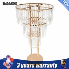 Gold Iron+Acrylic Flower Stand for Wedding Centerpieces Wedding Flower Stand