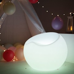 19×20 Assorted Cordless Light Up SAUCER CHAIR LED Furniture Party Decorations