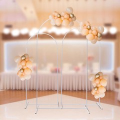 3Pcs Metal Stand Wedding Arch Backdrop Stand For Ceremony Party Yard Venue Decor