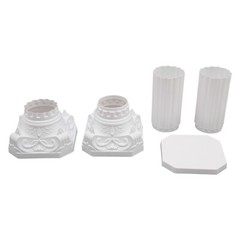2Pcs Wedding Roman Column Wedding Landscaping Roman Pillar Flowerpot Stand Decor