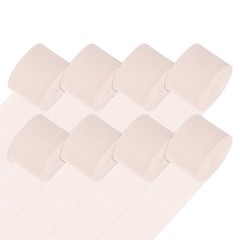 8-Rolls 656ft Crepe Paper Streamer for DIY [Light Pink-1.8 Inch x 82 Ft/Roll]
