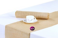 5 NATURAL Burlap Jute Hessian Table Runner Rustic Wedding Event Home Decoration