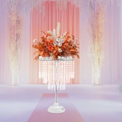 Silver Flower Stand, 40*70cm Wedding Flower Stand, Round Centerpieces Stand NEW