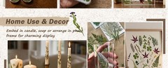110+ Pcs Dried Flowers Leaves for Crafts, Real Pred Flowers Dry Leaves