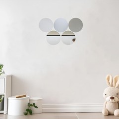 9 Inch Round Mirror for Tables at Wedding, Mirror Tiles for Crafts and DIY Pr…
