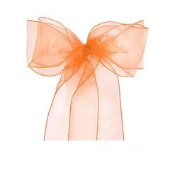 10/20/50pk Organza Chair Sashes Bow Sashes Wedding Banquet Cover Decor Wholesale