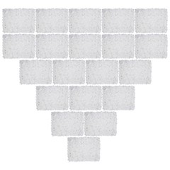 20Pcs Flower Panel White Artificial Flower Wall Panel Flower Backdrop Wall Decor
