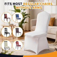 10 Black POLYESTER Folding Flat CHAIR COVERS Wedding Banquet Dinner Decorations