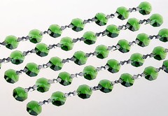 1 Yard Crystal 14mm Octagon Beads Diamond Garland Glass Wedding Chandelier Parts