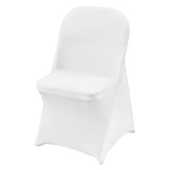 Uimoso 12PCS White Spandex Chair Covers for Weddings, Parties, and Dining Events