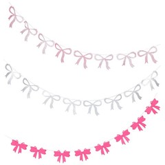 Mother’s Day Butterfly Flag Birthday Bow Decorations Garland for Bridal Table