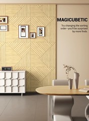 Acoustical Wall Panels,6 Pack 23.6×23.6 Inch UV Wood Texture Wall Art for L