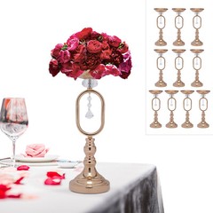 10 Gold Wedding Centerpieces Flower Vase Candle Holder Table Retro Home Decor US