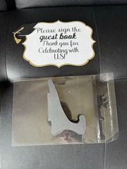 Please sign the Guest Book Hanging Sign Graduation With Stand
