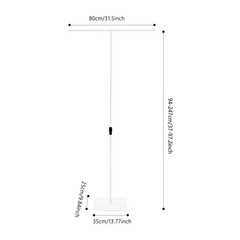 2pcs White Wedding Backdrop Stands Adjustable Stands With A Height Of 94cm-247cm