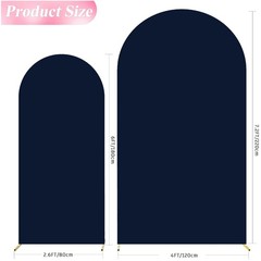 Double-Sided Arch Cover Set – Navy Blue, 2 Pieces