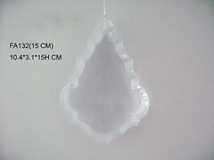 WHOLESALE – LOT OF 6 6″ LARGE Acrylic Crystal Pendalogue Wedding Decor Ornament