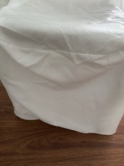Folding white Chair Covers 15 Pcs, Polyester Universal Standard