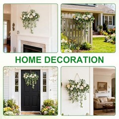 Wedding Arch Flowers，Floral Decor Hanging Artificial Flowers for White