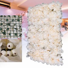 40x60cm Artificial Fake Flower Wall Panel Banquet Wedding &Party Decor 6pc