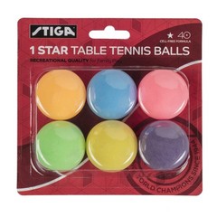 STIGA 1-Star Orange Balls (12-Pack) 6 Pack Multi Color