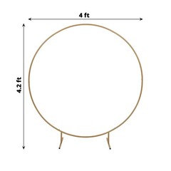 4 ft Gold Balloon Circle Metal Frame Wedding Arch Backdrop Stand Party