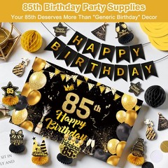Happy 85th Birthday Party Decoration: Including Birthday Banner Backdrop, Par…
