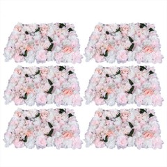 6x Silk Artificial Flower Wall Panel Wall Hanging Wedding Venue Decor 40x60cm US