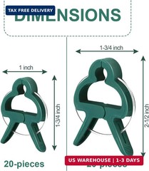 Yinghezu 40 Pcs Plant Support Clips,Tomato Plant Clips 2 Sizes in one Pack | Flo
