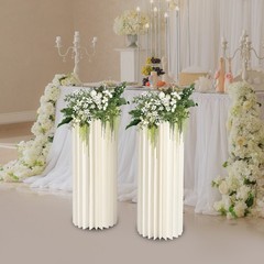2 Pcs 31.5in Tall Flower Vase Flowers Stand for Party Tables Venue Decorations