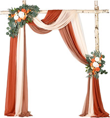3 Panel Wedding Arch Draping Fabric 29.5″ X18Ft Pearl Fabric Drapes Wedding Shee