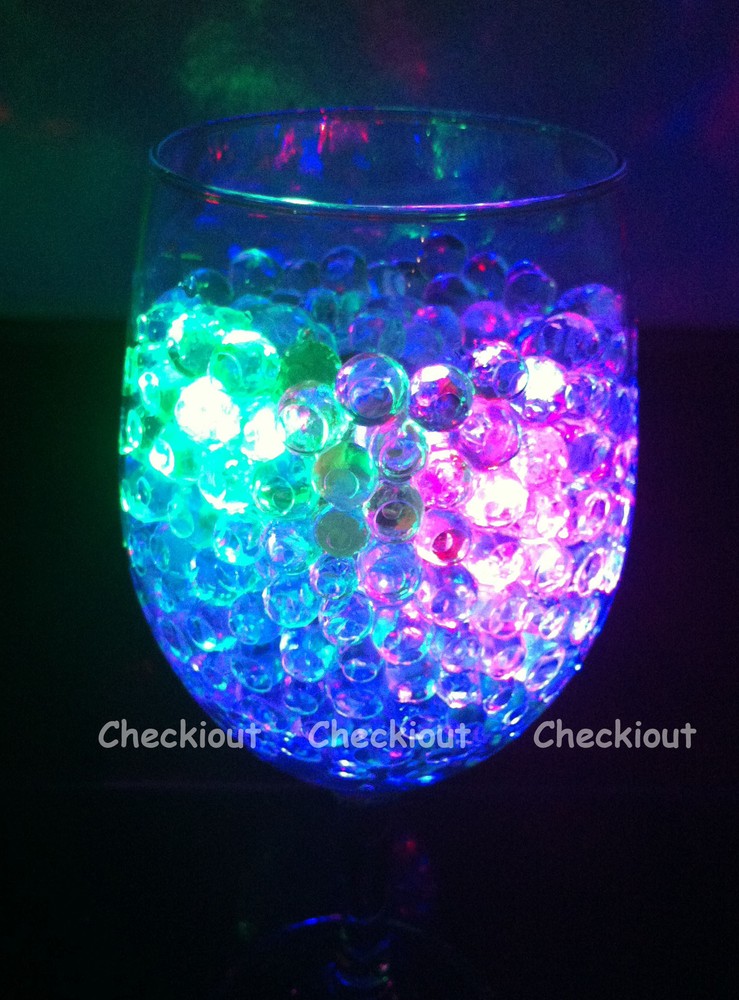 Water Pearl Bead + LED light Wedding Floral Centerpiece Eiffel Tower Vase Filler