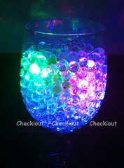 Water Pearl Bead + LED light Wedding Floral Centerpiece Eiffel Tower Vase Filler