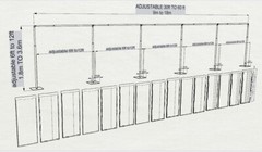 QUICK BACKDROP KIT 12 FT x 24 FT- 60 FT WIDE PIPE WITH DRAPE (BLACK DRAPE)