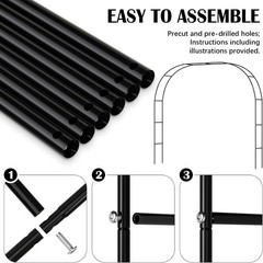 Halloween Horror Outdoor Decorations Assembly Arch, Courtyard black, white