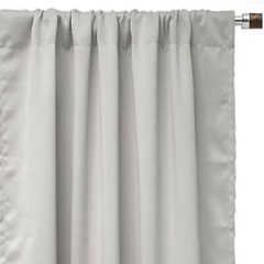 YCC Linens – Blackout Polyester Curtains with Rod Pockets 2 Panels