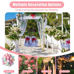 Rectangle Wedding Arch Birthday Party Metal Balloon Frame Backdrop Stand 5.9ft
