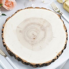 Natural Round Poplar 11-15″ wide Wood Slices Wedding Decorations Centerpieces